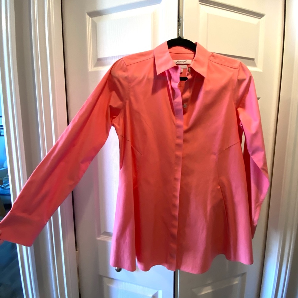 NEW Foxcroft Vibrant Coral Shirt